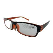 Berkeley dioptrické okuliare na čítanie +2,5 plastové čierno-oranžové 1 kus MC2062