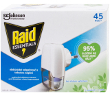 Raid Essentials elektrický odparovač s tekutou náplňou proti komárom 45 nocí 27 ml