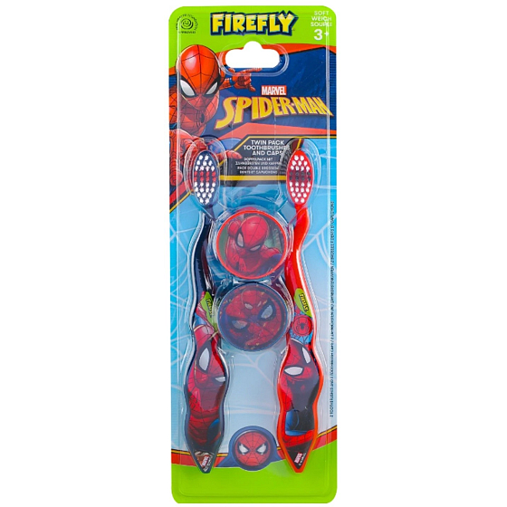 Marvel Spiderman zubná kefka s krytkou pre deti 2 kusy