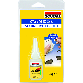 Soudal Cyanofix 84A sekundové lepidlo, 20 g