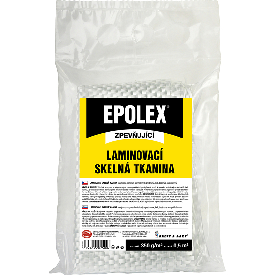 Epolex 350 g/m² laminovacia sklená tkanina, 0,5 m²