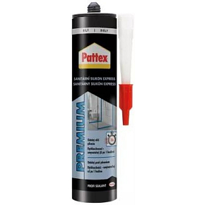 PATTEX Sanitárny silikon Express, biely, 280 ml PATTEX Sanitárny silikon Express, biely, 280 ml