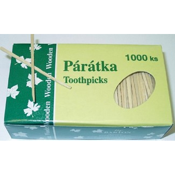 Clanax Wooden špáradlá plochá 1000 kusov