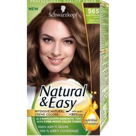 Schwarzkopf Natural & Easy farba na vlasy 565 Svetle zlatohnedá škorice