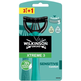 Wilkinson Xtreme 3 Sensitive Comfort jednorazový holiaci strojček 3 čepele 4 kusy