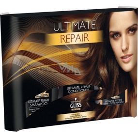 Gliss Kur Ultimate Repair šampón 250 ml + balzam 200 ml + kúra 100 ml, kozmetická sada