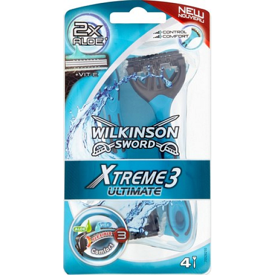Wilkinson Xtreme Ultimate 3 holiaci strojček pre mužov 4 kusy