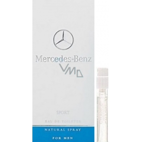 Mercedes-Benz Sport toaletná voda pre mužov 1,5 ml s rozprašovačom, fľaštička