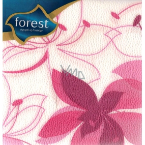 Forest Papierové obrúsky 1 vrstvové 30 x 30 cm 45 kusov Ružový kvet