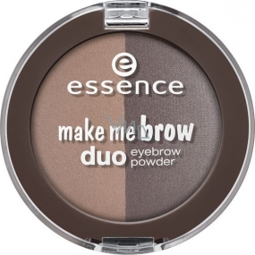 Essence Make Me Brow Duo Eyebrow Powder púder na obočie 02 Mix It Brunette! 4 g
