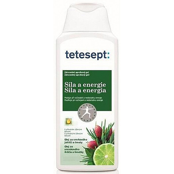 Tetesept Sila a energia Olej zo smrekového ihličia a limety zdravotné sprchový gél 250 ml