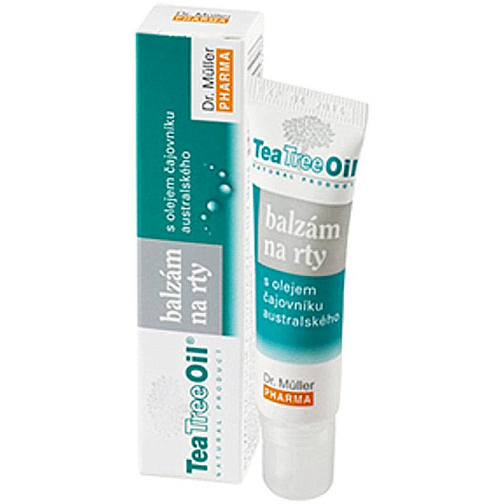 Dr. Müller Tea Tree Oil balzam na suché a namáhané pery 10 ml