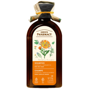 Green Pharmacy Nechtík a Rozmarínový olej šampón pre normálne - mastné vlasy 350 ml