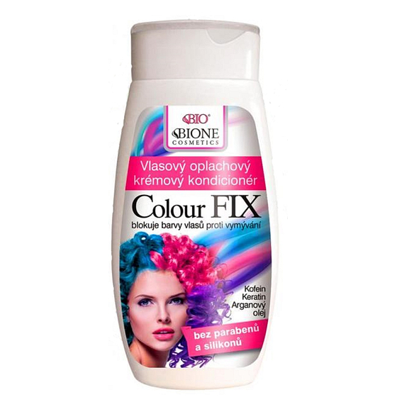 Bion Cosmetics Colour Fix oplachový krémový kondicionér blokuje farby vlasov proti vymívání 260 ml