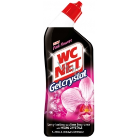 Wc Net Gelcrystal Pink Flower wc gélový čistič 750 ml