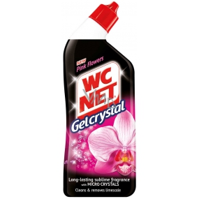 Wc Net Gelcrystal Pink Flower Wc gélový čistič 750 ml
