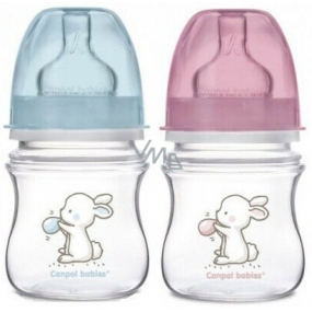 Canpol babies Little Cutie Fľaša sa širokým hrdlom ružová / modrá pre deti od 0 mesiacov 120 ml 1 kus