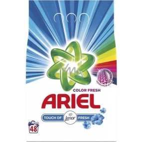 Ariel Fresh Touch of Lenor Color prací prášok na farebné i biele prádlo 48 dávok 3,6 kg