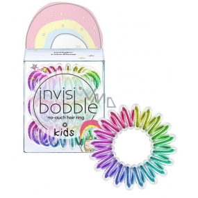Invisibobble Kids Magic Rainbow Gumička do vlasov pre malé princezné dúhová špirálová 3 kusy