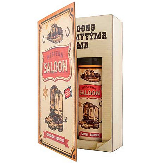 Bohemia Gifts Country Western sprchový gél 200 ml + šampón na vlasy 200 ml, kniha kozmetická sada