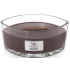 WoodWick Suede & Sandalwood - Semišové santalové drevo vonná sviečka s dreveným širokým knôtom a viečkom loď 453 g