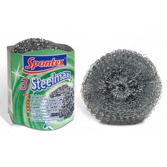 Spontex 3 Steelmax drôtenka kovová 3 kusy 12 g