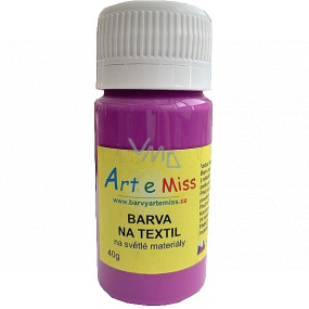 Art e Miss Farba na svetlé textílie 82 Neónová fialová 40 g