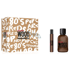 Dsquared2 Wood Original parfumovaná voda pre mužov 100 ml + parfumovaná voda 10 ml mini, darčeková sada