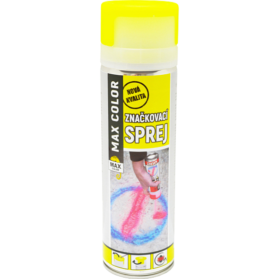 Max Color značkovací sprej, svetlo žltá, 500 ml