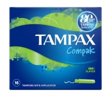 Tampax Compak Super dámske tampóny s aplikátorom 16 kusov