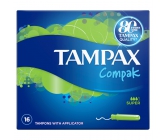 Tampax Compak Super dámske tampóny s aplikátorom 16 kusov