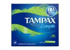 Tampax Compak Super dámske tampóny s aplikátorom 16 kusov