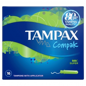Tampax Compak Super dámske tampóny s aplikátorom 16 kusov