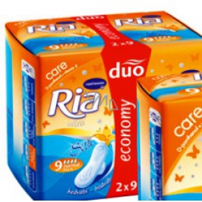 Ria Ultra Silk Normal Plus Care hygienické vložky duo 2 x 9 kusov
