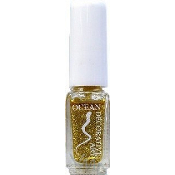 Ocean Decorative Art zdobiace lak na nechty odtieň 05 zlatý trblietanie 5 ml