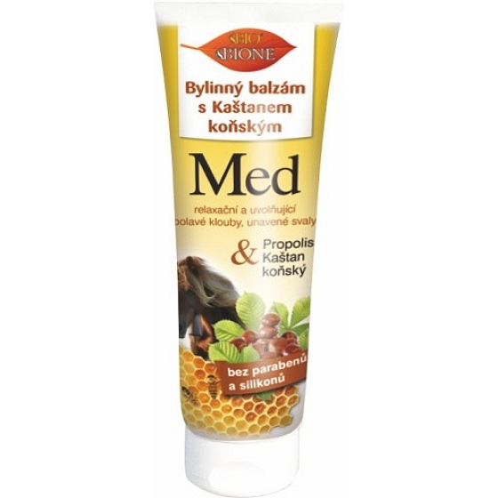 Bione Cosmetics Med & Propolis s Gaštanom konským bylinný balzám pre všetky typy pleti 300 ml