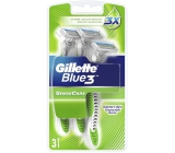 Gillette Blue 3 Sense Care 3 britvy jednorazový holiaci strojček pre mužov 3 kusy