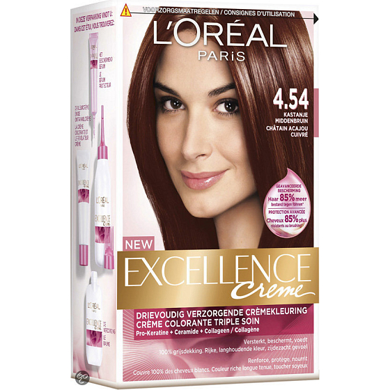Loreal Paris Excellence Creme farba na vlasy 4.54 hnedá mahagónová medená