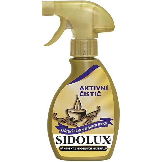Sidolux Aktívny čistič na náhrobky z moderných materiálov 250 ml rozprašovač