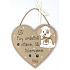 Nekupto Pets drevená ceduľa Vítame psy, tolerujeme ľudí ...17 x 17 cm
