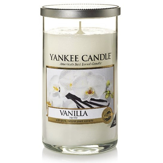 Yankee Candle Vanilla - Vanilka vonná sviečka Décor strednej 340 g