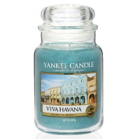 Yankee Candle Viva Havana - Nech žije Havana vonná sviečka Classic veľká sklo 623 g