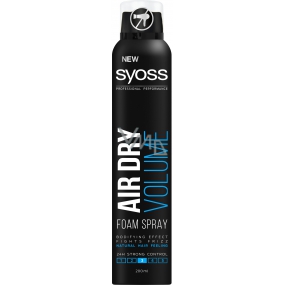 Syoss Air Dry Volume 24 silná fixácia pena pre objem vlasov sprej 200 ml