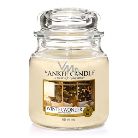 Yankee Candle Winter Wonder - Zimný zázrak vonná sviečka Classic strednej sklo 411 g