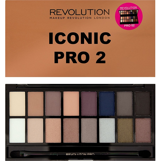 Makeup Revolution Iconic Pre 2 paletka očných tieňov 16 g