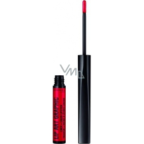 Rimmel London Lip Art Graphic kontúrovacia ceruzka + tekutý rúž 2v1 610 Hot Spot 1,8 ml