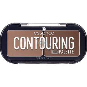 Essence Contouring Duo Palette kontúrovacou paletka duo 20 Darker Skin 7 g