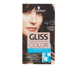 Schwarzkopf Gliss Color farba na vlasy 4-13 Chladný tmavohnedý 2 x 60 ml