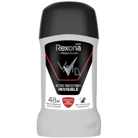 Rexona Men Active Protection + Invisible tuhý antiperspirant dezodorant stick s 48-hodinovým účinkom pre mužov 50 ml