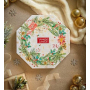 Yankee Candle Adventný kalendár Veniec čajová sviečka 24 kusov + svietnik sklenený 1 kus, vianočné darčeková sada